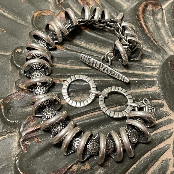 🩵SOLD🩵 Silpada Logo Signature Arrowhead Sterling Silver Bracelet B2091 - Picture 12 of 15